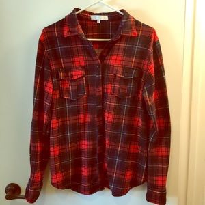 5/$25 Eden & Olivia Women’s Flannel-  Large